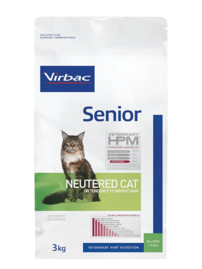 Virbac HPM Cat Senior NEUTERED sausas maistas senyvoms katėms