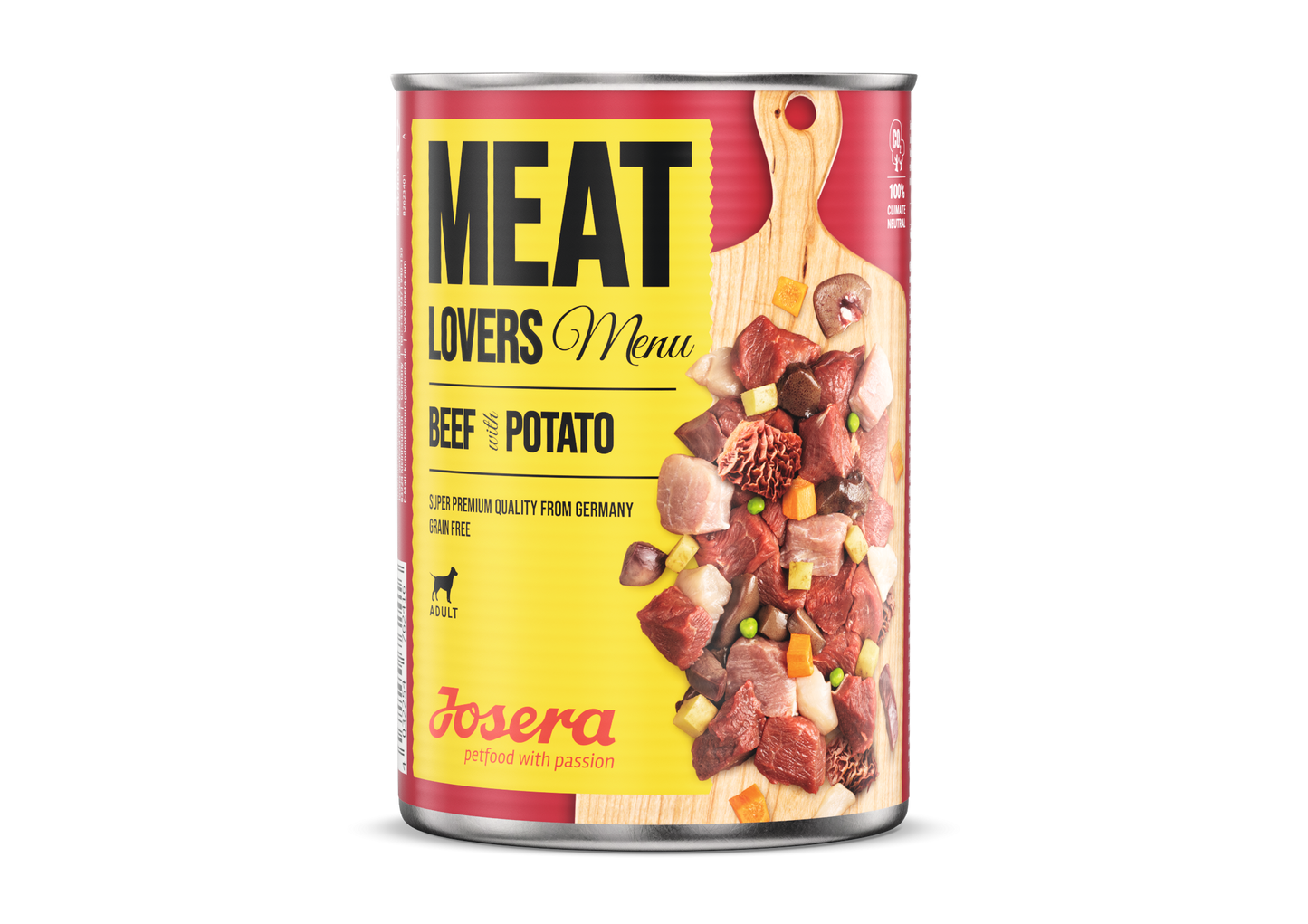 JOSERA MEATLOVERS Beef and Potato, šlapias maistas su jautiena 400g