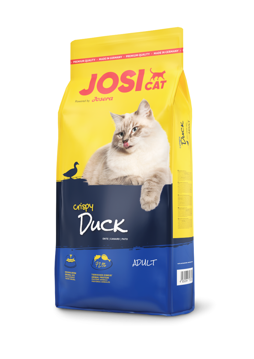 Josera JOSICAT Crispy Duck, sausas kačių maistas su antiena